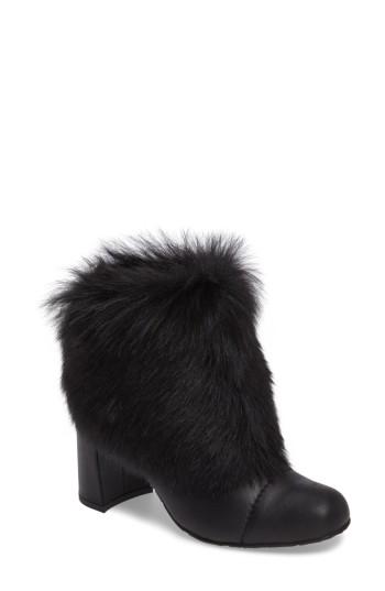 Women's Pedro Garcia Woka Genuine Shearling Bootie Us / 35eu - Black