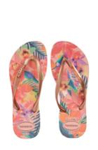 Women's Havaianas 'slim Tropical' Flip Flop /36 Br - Pink