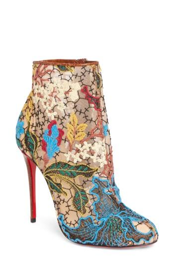 Women's Christian Louboutin Miss Tennis Short Boot .5us / 36.5eu - Brown