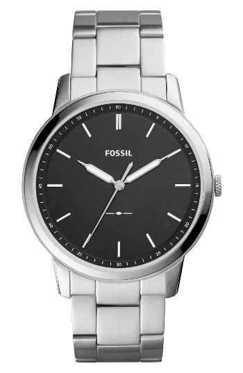 Men's Fossil Minimalist Bracelet Watch, 44mm