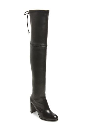 Women's Stuart Weitzman Hiline Over The Knee Boot .5 M - Black