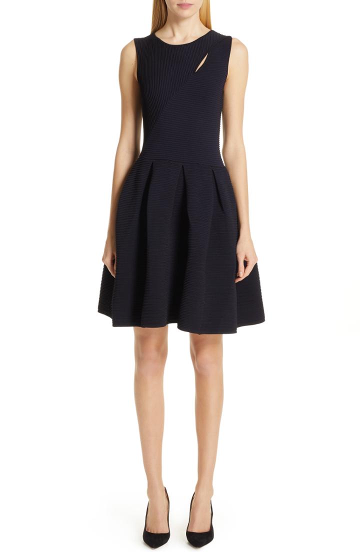 Women's Emporio Armani Knit Jersey Dress Us / 42 It - Blue