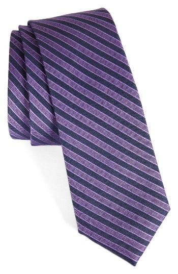 Men's Calibrate Pop Up Stripe Tie, Size - Red