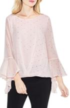 Women's Vince Camuto Gilded Diamonds Bell Sleeve Top, Size - Pink