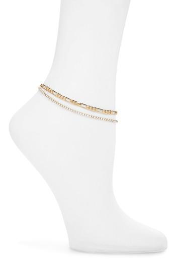 Women's Bp. Crystal Chain Anklet