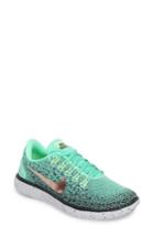 Women's Nike Free Rn Distance Shield Running Shoe M - Green