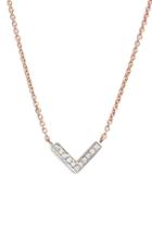 Women's Dana Rebecca Designs 'sylvie Rose' Diamond V Pendant Necklace