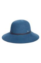 Women's Helen Kaminski Angled Brim Wool Felt Hat - Blue