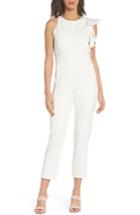Women's Chelsea28 One-side Ruffle Jumpsuit - White