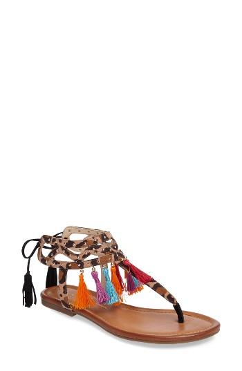 Women's Jessica Simpson Kamel Studded Tassel Sandal M - Beige