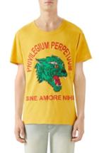 Men's Gucci Animal Print T-shirt - Yellow