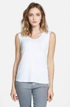 Women's Eileen Fisher Scoop Neck Jersey Tee - White