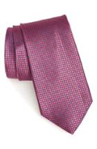 Men's Nordstrom Men's Shop Larrea Dot Silk Tie, Size - Pink