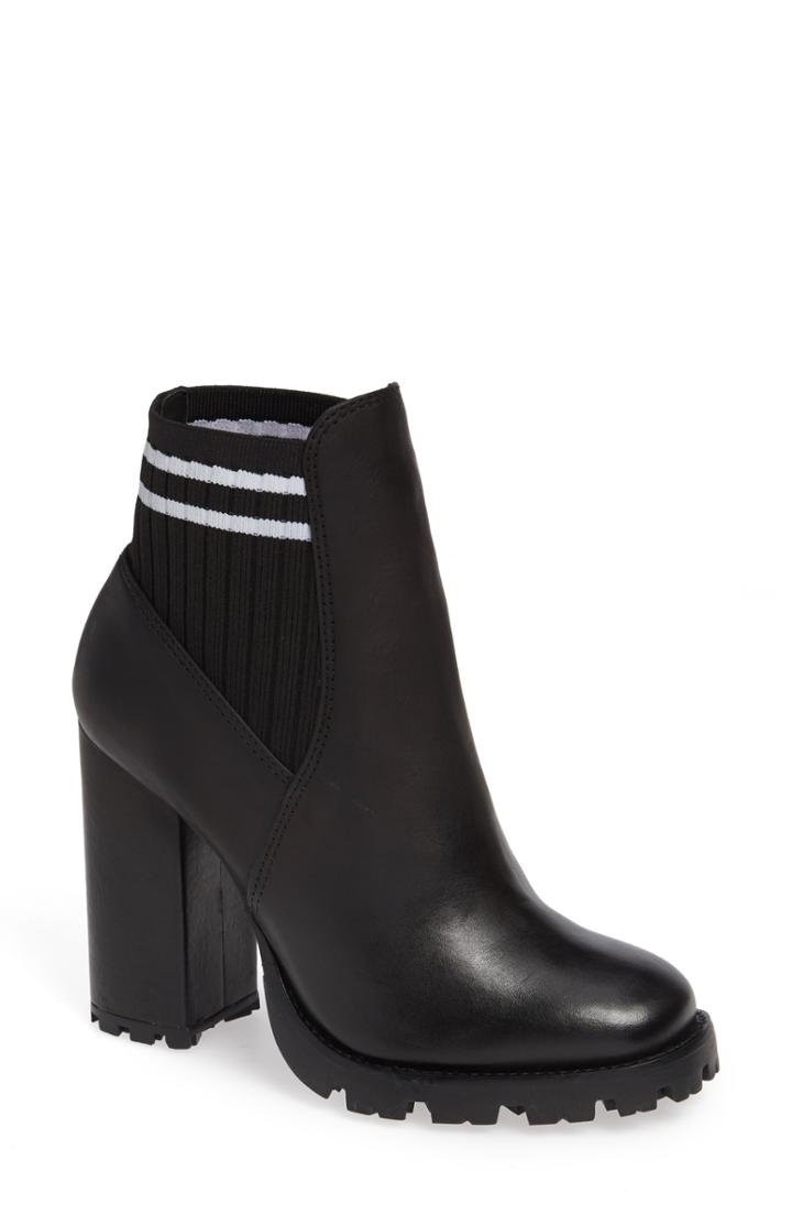 Women's Schutz Ilenne Platform Sock Bootie M - Black