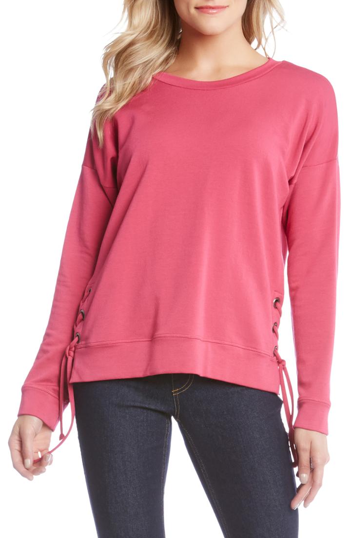 Women's Karen Kane Side Tie Sweater - Pink