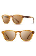 Men's Shwood 'francis' 49mm Sunglasses - Amber/ Elm/ Brown