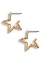 Women's Kate Spade New York Scrunched Scallops Mini Star Hoop Earrings