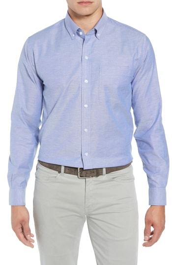 Men's Cutter & Buck Tailor Fit Oxford Sport Shirt