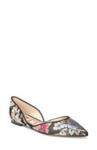 Women's Sam Edelman Rodney Pointy Toe D'orsay Flat .5 M - Black