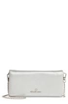 Women's Celine Dion Adagio Leather Crossbody Wallet - Metallic