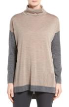 Women's Eileen Fisher Fine Merino Jersey Turtleneck Sweater