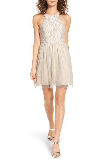 Women's Speechless Glitter Tulle Dress