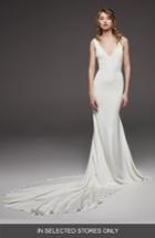 Women's Atelier Pronovias Hispalis Crepe Cowl Back Gown, Size In Store Only - Ivory