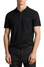 Men's Allsaints Mode Slim Fit Merino Wool Polo - Black