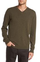 Men's Vince V-neck Cashmere Sweater - Green