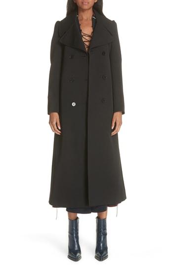 Women's Stella Mccartney Gabardine Trench Coat Us / 36 It - Black