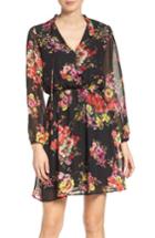 Women's Fraiche By J Floral Chiffon A-line Dress