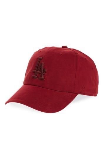 Women's '47 Brand Los Angeles Dodgers Baseball Cap - Burgundy