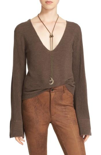 Women's Free People 'starman' Rib Knit Pullover