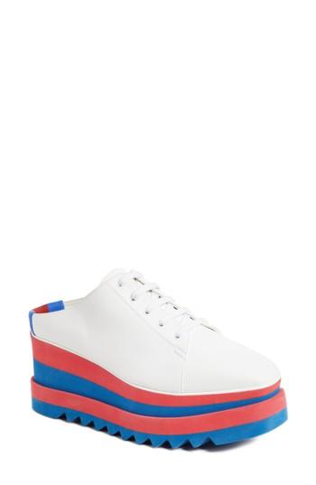 Women's Stella Mccartney Sneak-elyse Flatform Mule Us / 36eu - White