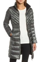 Petite Women's Bernardo Down & Primaloft Coat P - Grey