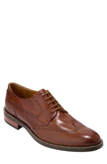 Men's Cole Haan 'warren' Wingtip Oxford .5 W - Brown