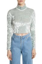 Women's Eckhaus Latta Lapped Baby Turtleneck - Blue