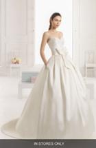Women's Rosa Clara 'enebro' Strapless Bow Ballgown Dress