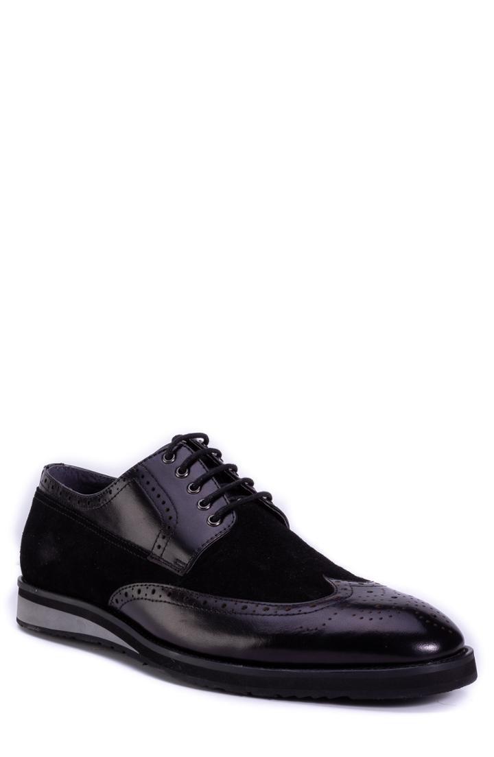 Men's Zanzara Saville Wingtip .5 M - Black