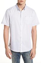 Men's 7 Diamonds Lights Of Home Slim Fit Short Sleeve Sport Shirt - White
