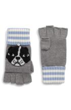 Women's Kate Spade New York French Bulldog Merino Wool Pop-top Mittens