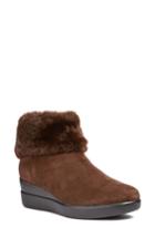 Women's Geox Stardust Faux Fur Lined Bootie Us / 35eu - Brown