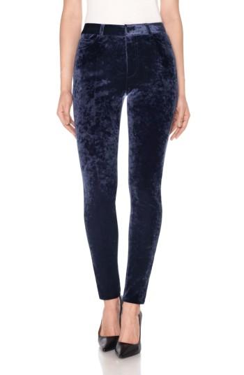 Women's Joe's Charlie High Waist Ankle Skinny Velvet Pants - Blue
