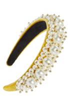 Tasha Imitation Pearl Cluster Headband, Size - Yellow