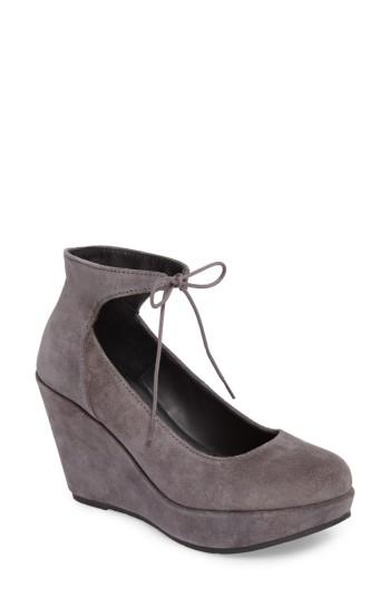 Women's Cordani Remo Ankle Tie Platform Wedge .5us / 35eu - Grey