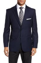Men's Jb Britches Classic Fit Solid Wool Sport Coat L - Blue