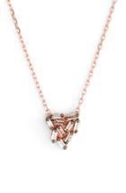 Women's Suzanne Kalan 'fireworks' Diamond Baguette Mini Triangle Pendant Necklace