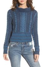 Women's Rvca Mix Up Knit Sweater - Blue