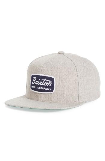 Men's Brixton 'jolt' Snapback Cap - Grey
