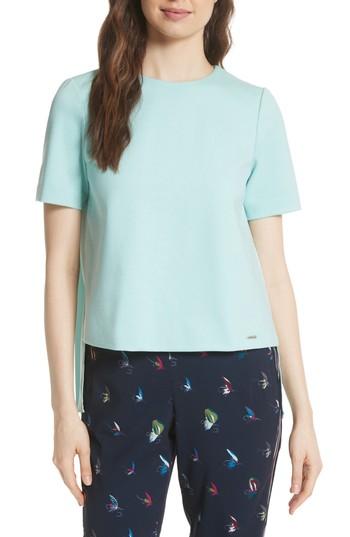 Women's Ted Baker London Naevaa Pleat Back Top - Blue/green